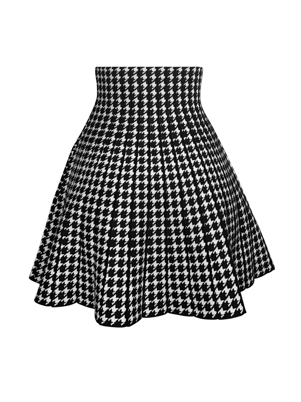 Houndstooth pleat midi skater dress hotsell
