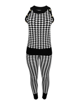 HOUNDSTOOTH GILET AND TROUSER