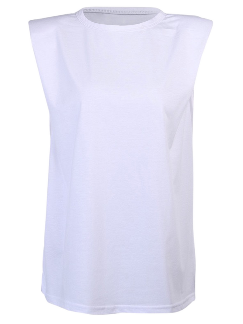 PADDED SHOULDER T-SHIRT