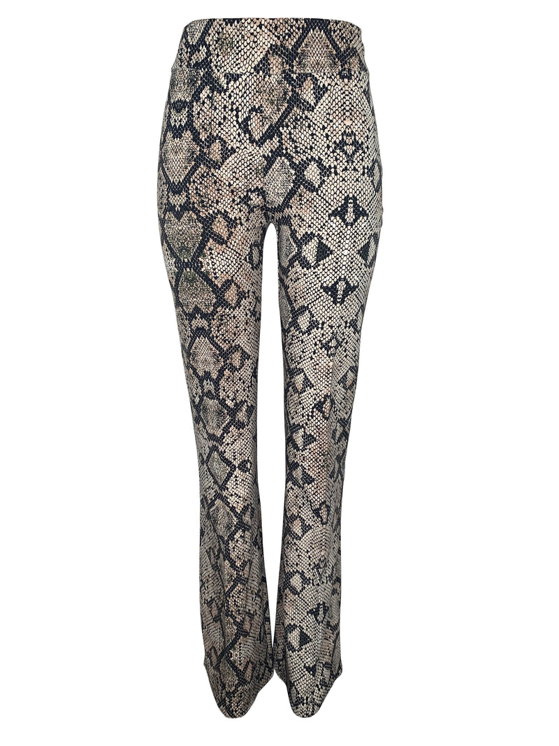 PYTHON FLARED TROUSERS