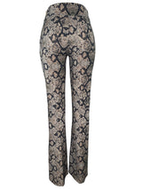 PYTHON FLARED TROUSERS