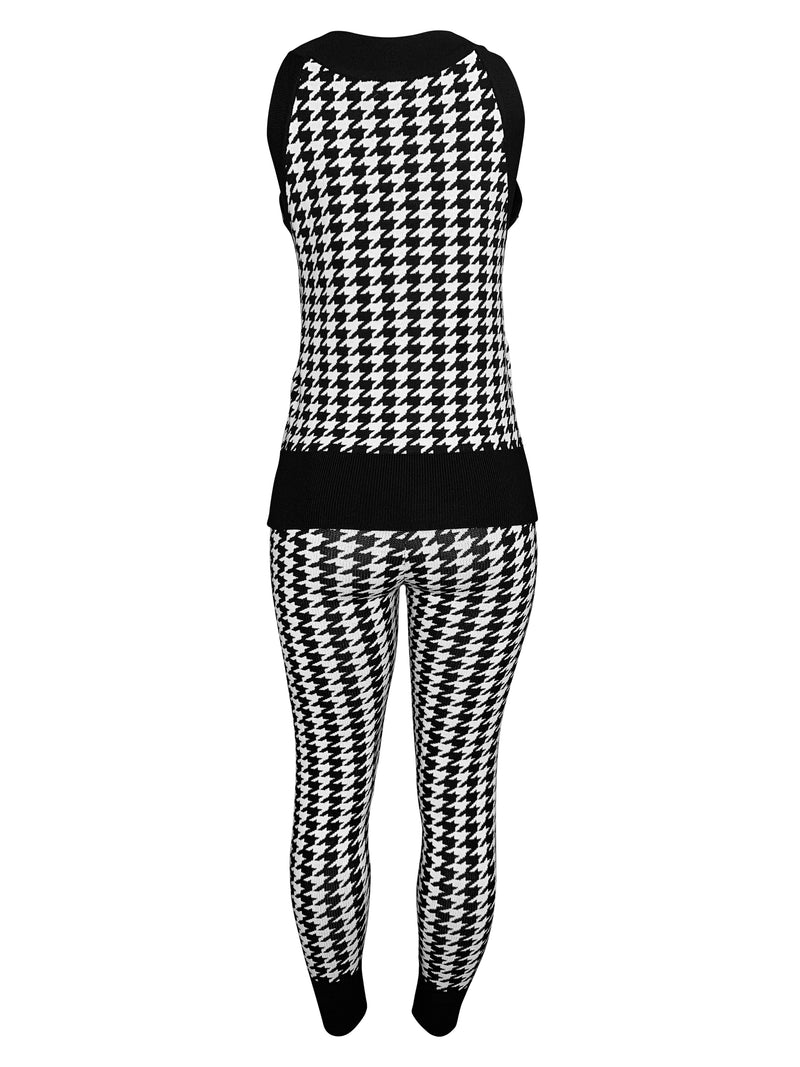 HOUNDSTOOTH GILET AND TROUSER